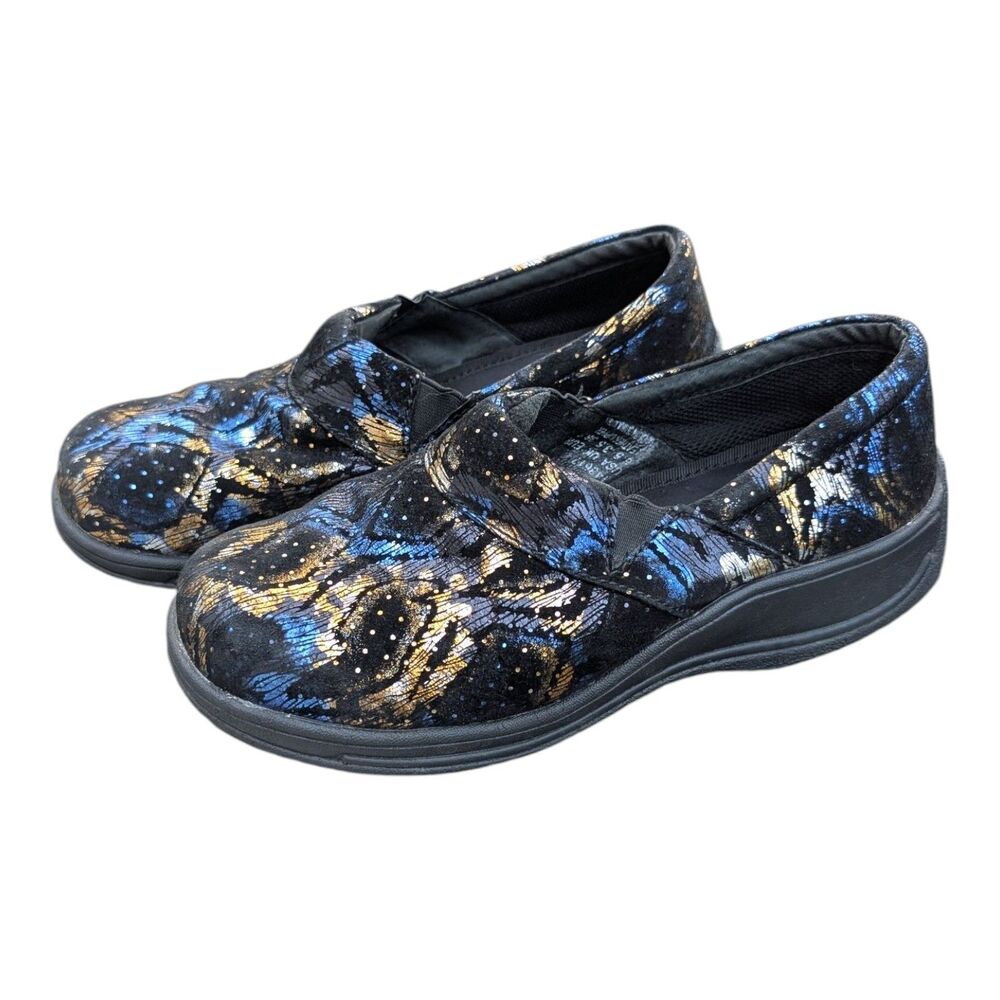 Laforst Women's Slip Resistant Multi Color Leather SlipOn Clogs Mules Shoes 6.5